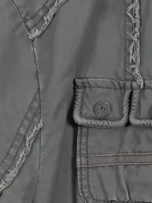 Street One Damen Arbeitsjacke Gr. 40 Grau Casual Kapuze Reißverschluss 5
