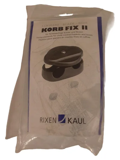 RIXEN & KAUL Korb Fix II Befestigungselemente Fahrradkorb Schwarz