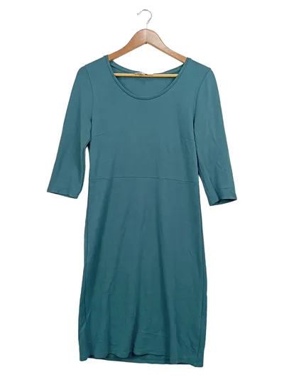 Cream Damen Freizeitkleid Gr. S Petrol Viskose Casual Midikleid