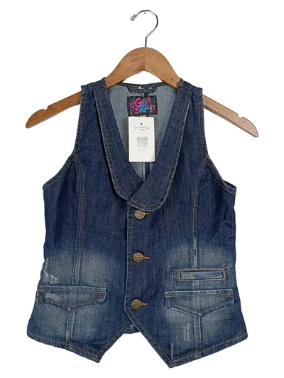 Charles Vögele Kinder Jeansjacke Gr. 164 Blau Casual