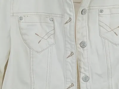 BOGNER Damen Jeansjacke Gr. 38/M Weiß Casual