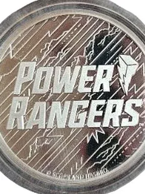 Power Rangers Sammlermünze Silber MDM Münze Lizenz Hasbro Sammler