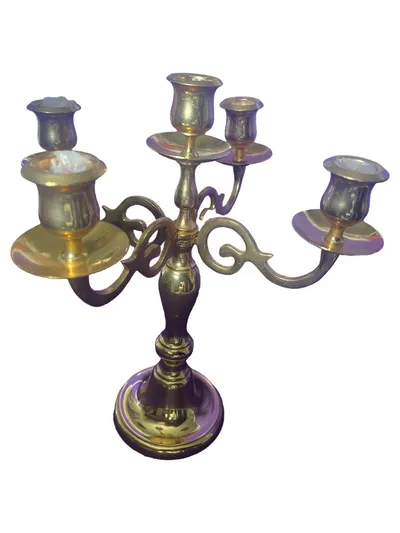 Scandia Guld Kerzenständer Gold Klassisch 25cm