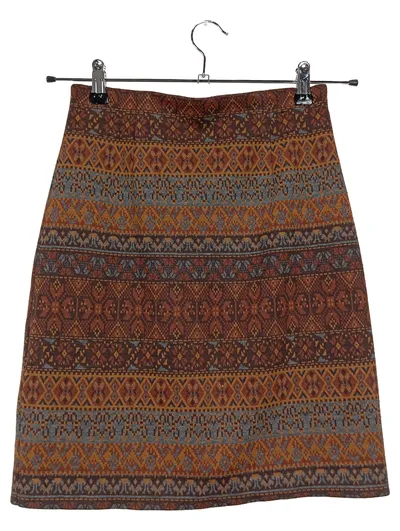 Marks & Spencer Damen Rock Gr. 36/S Ethno Muster Herbst Retro