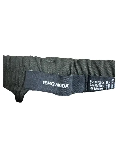 Vero Moda Stoffhose Damen Oliv Gr. M/38 Business Büro Hose Uni Polyester
