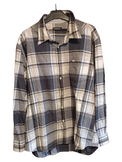 LERROS Herren Freizeithemd Karohemd XL Mehrfarbig Casual Baumwolle
