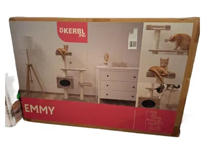 Kerbl Pet Kratzbaum Emmy Katzenbaum Beige 133 cm Höhe Sisal