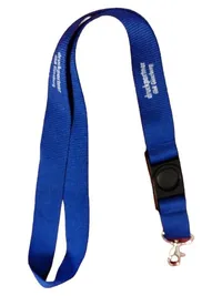druckpartner Schlüsselband Lanyard Blau Praktisch Schlüsselanhänger Unisex 1