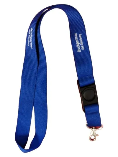 druckpartner Schlüsselband Lanyard Blau Praktisch Schlüsselanhänger Unisex