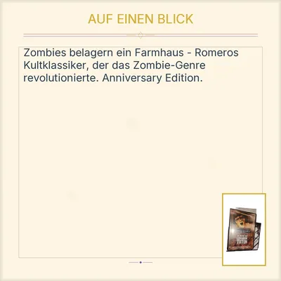 Die Nacht der lebenden Toten DVD George A. Romero Kult Horrorfilm