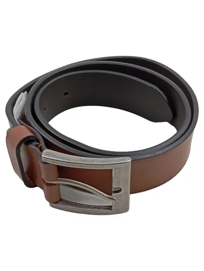 Hattric Ledergürtel Herren Braun Leder Klassisch Gr. S 88cm
