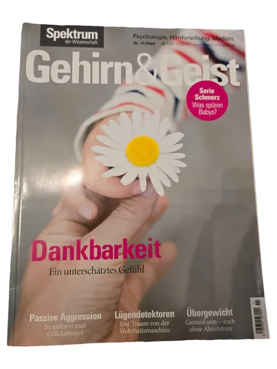 Spektrum Gehirn & Geist 11/2020 Dankbarkeit Psychologie Zeitschrift