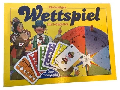 Wettspiel Unser Lieblingsspiel Kartenspiel Brettspiel Western Vintage