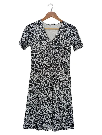 MORE & MORE Damen Freizeitkleid Gr. 36/S Mehrfarbig Tiermuster