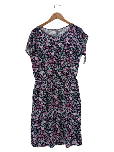 Multiblu Damen Freizeitkleid Gr. 38 M Blumenmuster Viskose Casual Mehrfarbig