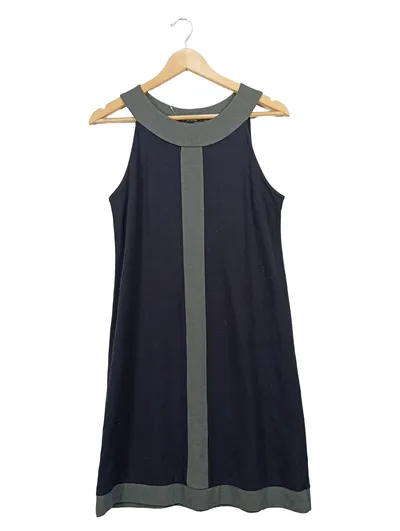 comma Damen Freizeitkleid Gr. 38/M Mehrfarbig Casual ärmellos