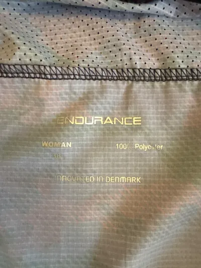 Endurance Damen Trainingsjacke Laufjacke Gr. 38 Blau Camouflage Polyester