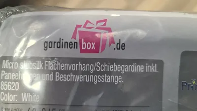 Gardinenbox.de Schiebegardine Primavera Weiß 60x245 cm Flächenvorhang