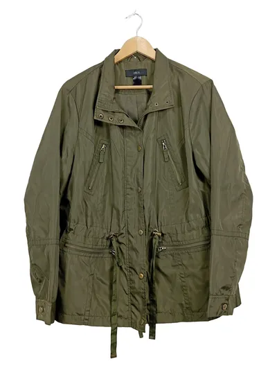Ellos Damen Leichte Jacke Parka Oliv Gr. 44 Übergangsjacke Casual