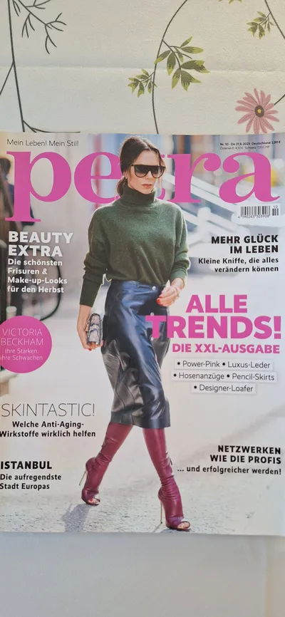 Petra Zeitschrift Nr. 10/2023 Victoria Beckham Herbst Trends Mode Beauty