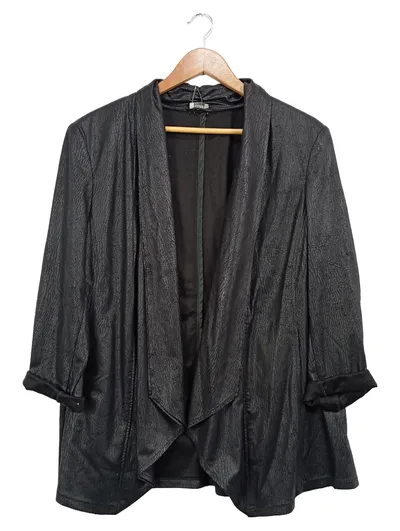 Atelier GS Damen Lederjacke Schwarz Gr. 38/M Modern Asymmetrisch