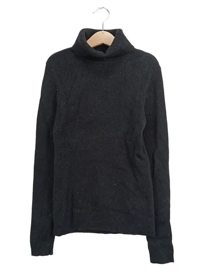 MSCH Copenhagen Damen Rollkragenpullover Schwarz Gr. 36/S Basic Rippstrick