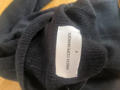 MSCH Copenhagen Damen Rollkragenpullover Schwarz Gr. 36/S Basic Rippstrick