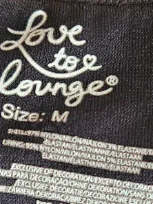 Love to Lounge Damen Top Gr. 38;M Schwarz Basic Rippstrick