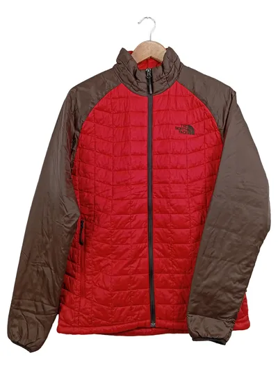 The North Face Herren Steppjacke Gr. 46;S Outdoor Rot Braun Mehrfarbig