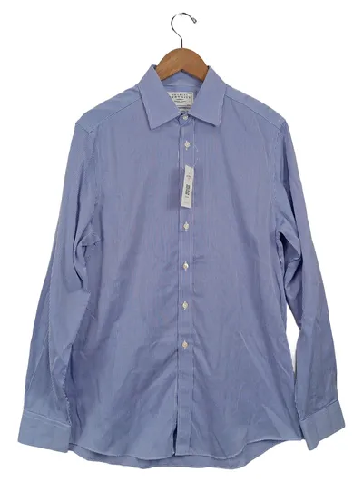 Charles Tyrwhitt Herren Business Hemd Blau Kariert Gr. 41