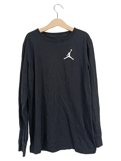 Jordan Langarmshirt Kinder Gr. 147x163 Schwarz Casual Logo