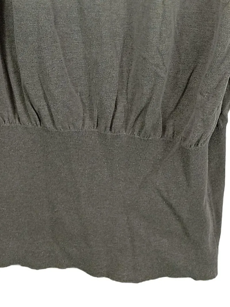 DRYKORN Damen Pullover Gr. XL Grau Baumwolle Lochmuster Casual 4