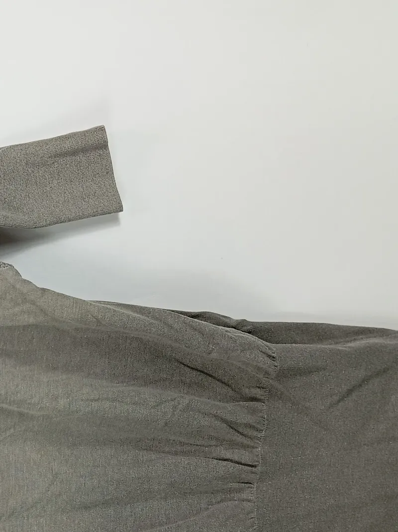 DRYKORN Damen Pullover Gr. XL Grau Baumwolle Lochmuster Casual 5