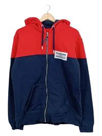 FC Bayern München Hoodie Herren Gr. L Rekordmeister Rot Navy Kapuzenjacke 2