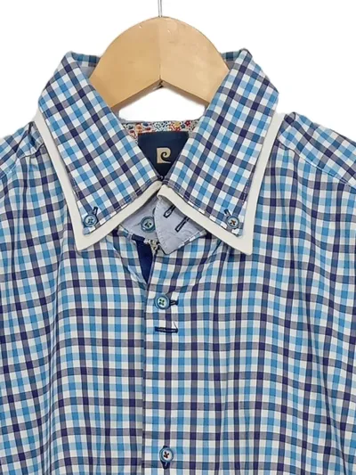 Pierre Cardin Herren Freizeithemd kariert L Mehrfarbig Langarm Casual