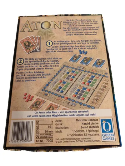 Queen Games Aton Thorsten Gimmler Schachspiel Ägypten