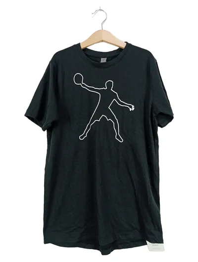 Wilson Kinder Basketball T-Shirt Gr. 152 Schwarz Silhouette Sportlich