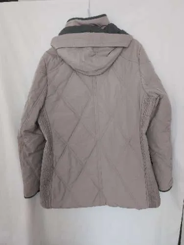 FUCHS SCHMITT Damen Steppjacke Kapuze Beige Gr. 44 Winterjacke