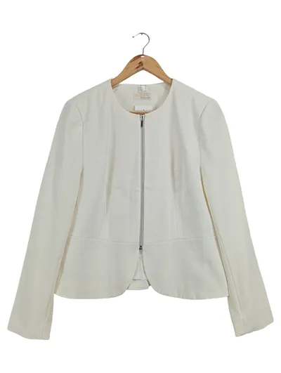 Alessa W Damen Blazer Gr. 40 Weiß Elegant Business