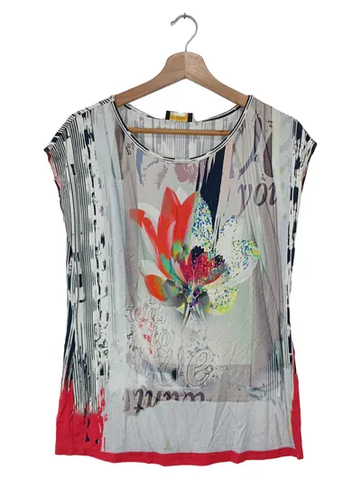 Ambria Damen T-Shirt Gr. 36/S Modern Mehrfarbig