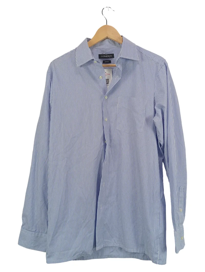 Dornbusch Herren Business Hemd gestreift Gr. 40 Blau 1