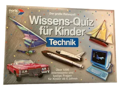 Noris Spiele Quizspiel Technik Kinder ab 6 Jahre Lernspiel