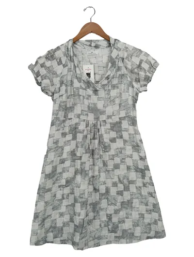 DAY Birger et Mikkelsen Kleid Damen Gr. M Grau Geometrisch Wasserfallausschnitt