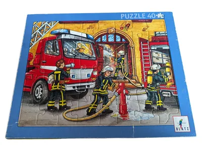 Blatz Puzzle 40 Teile Feuerwehr Kinderpuzzle Rahmenpuzzle ab 4 Jahre