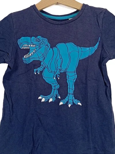 Palomino Jungen T-Shirt Gr. 104 Blau Dinosaurier Motiv Kurzarm Casual