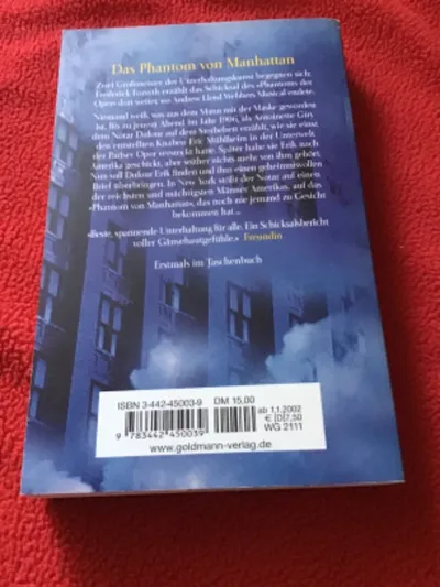 Das Phantom von Manhattan Frederick Forsyth Thriller Taschenbuch Goldmann