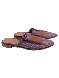 Scotch & Soda Maison Scotch Damen Mules Pantoletten Lila Gr. 37 Fransen 1