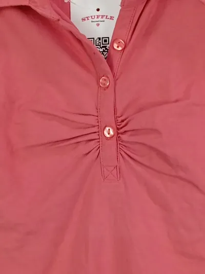 one by one Poloshirt Mädchen Rosa Gr. 152 Kurzarm Freizeit Baumwolle