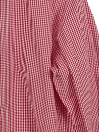 Almsach Trachtenhemd Herren Gr. L/52 Rot Weiß Kariert Stehkragen 5