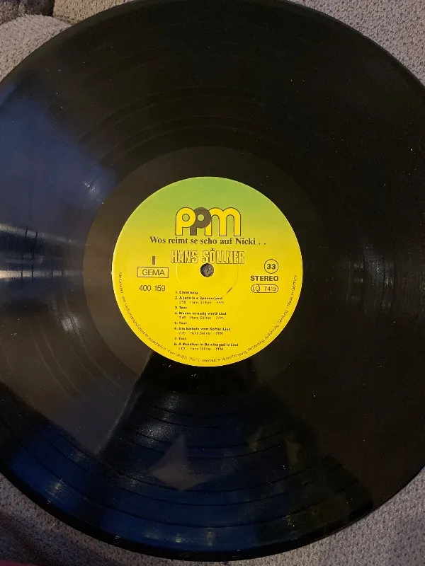 Hans Söllner Wos reimt se scho auf Nicki LP Vinyl Schlager Bayerisch 2